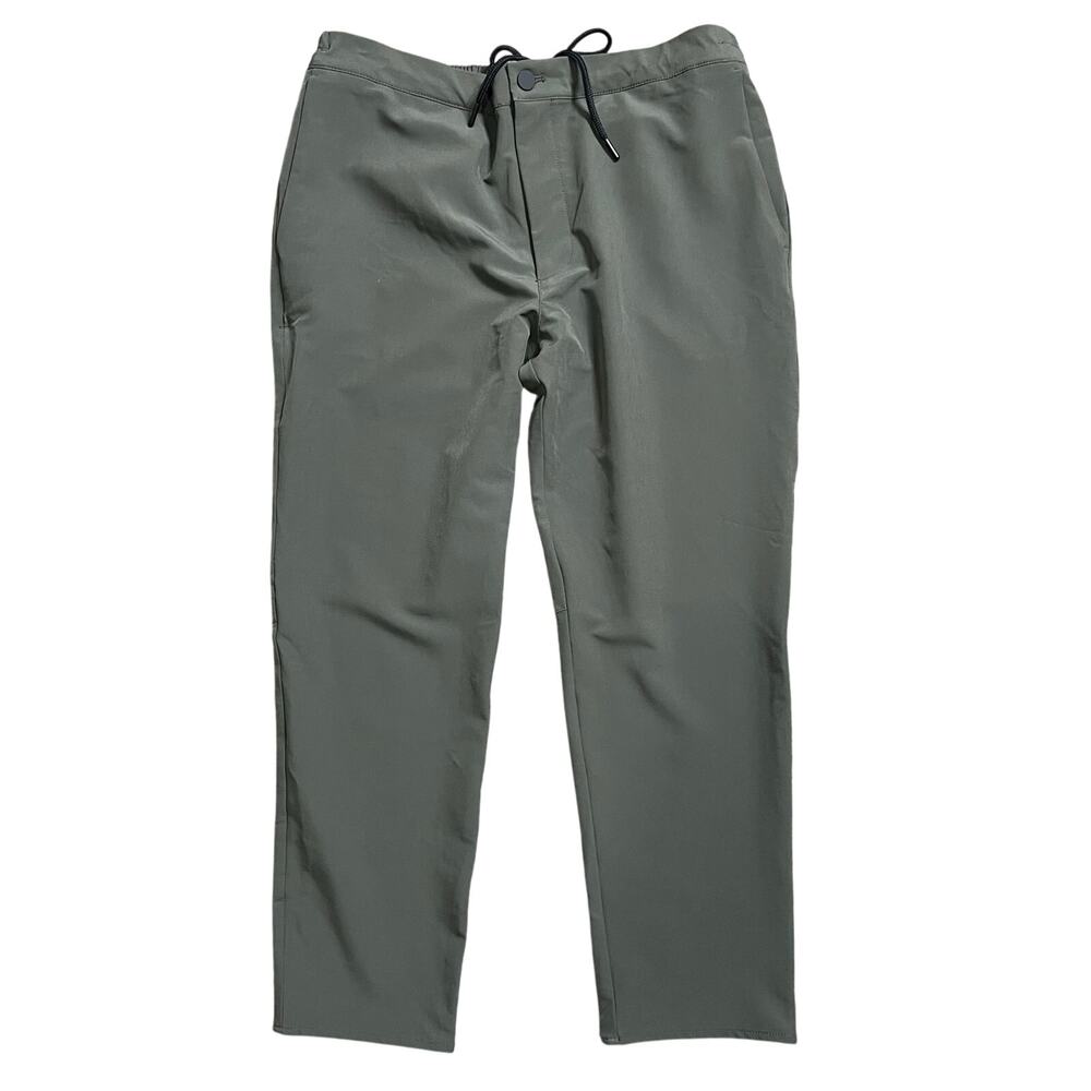 Banana Republic Performance Pants 34 Mens Slim Tapered Green Hybrid Golf Preppy